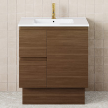 Dolce 750mm Walnut Freestanding Single Vanity